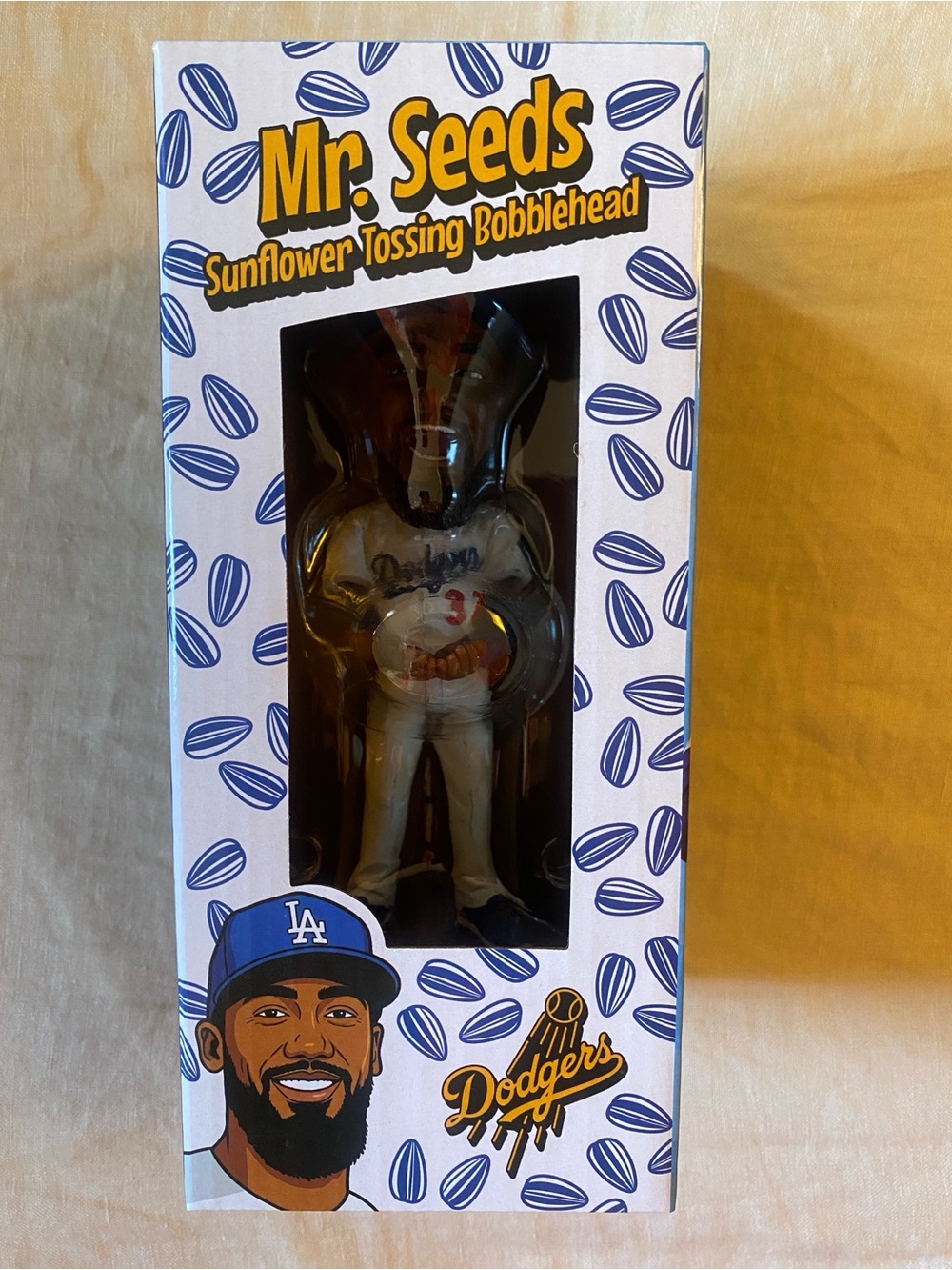 Mr. Seeds - Teoscar - Dodgers Sunflower Tossing Bobblehead - Brand New in Box!